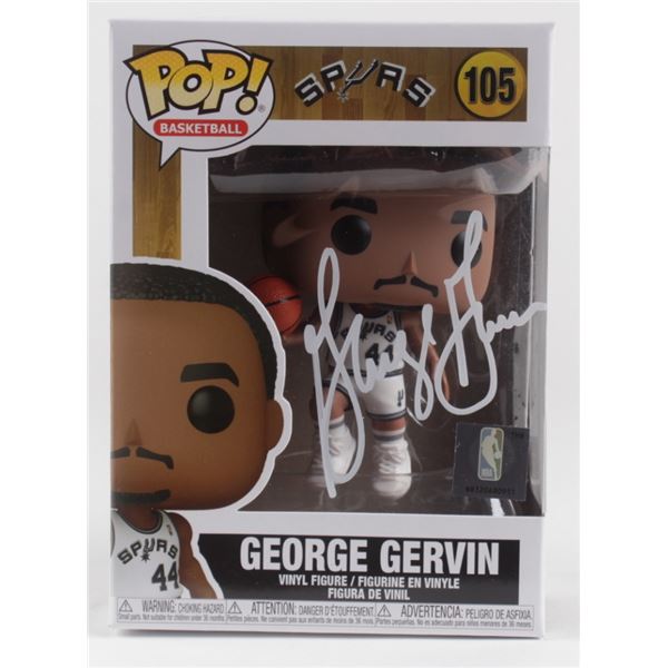 GEORGE GERVIN SIGNED FUNKO POP! (JSA COA)