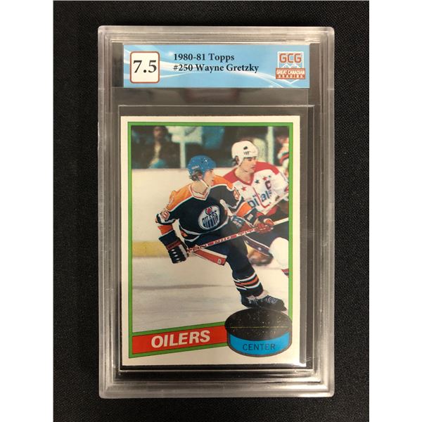 1980-81 TOPPS NO. 250 WAYNE GRETZKY (GCG 7.5)