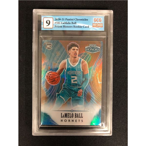 2020-21 PANINI CHRONICLES NO. 581 LAMELO BALL (GCG 9)