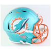 Image 1 : TYREEK HILL SIGNED DOLPHINS FULL-SIZE SPEED REP HELMET (BECKETT COA)