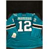 Image 1 : PATRICK MARLEAU SIGNED SHARKS REEBOK PRO JERSEY (AJ SPORTS COA)