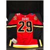 Image 1 : DILLION DUBE SIGNED FLAMES PRO ADIDAS JERSEY (COA)