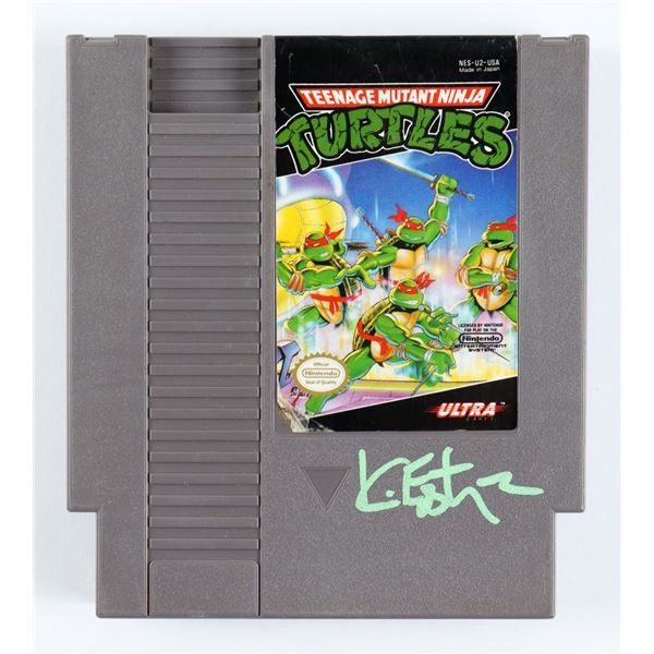 KEVIN EASTMAN SIGNED TEENAGE MUTANT NINJA TURTLES VIDEO GAME CARTRIDGE (COA)