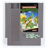 Image 1 : KEVIN EASTMAN SIGNED TEENAGE MUTANT NINJA TURTLES VIDEO GAME CARTRIDGE (COA)
