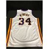 Image 1 : SHAQUILLE O'NEAL SIGNED LA LAKERS PRO STYLE JERSEY (BECKETT COA)