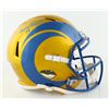 Image 1 : CAM AKERS SIGNED LA RAMS FULL-SIZE ALTERNATE SPEED REP HELMET (BECKETT COA)