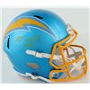 Image 1 : MIKE WILLIAMS SIGNED CHARGERS FULL-SIZE FLASH ALTERNATE SPEED HELMET (BECKETT COA)