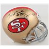 Image 1 : JERRY RICE AND JOE MANTANA SIGNED SAN FRANCISCO 49ERS FULL SIZE (BECKETT COA)