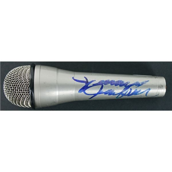 TITO JACKSON AND JERMAINE JACKSON SIGNED MICROPHONE (BECKETT COA)