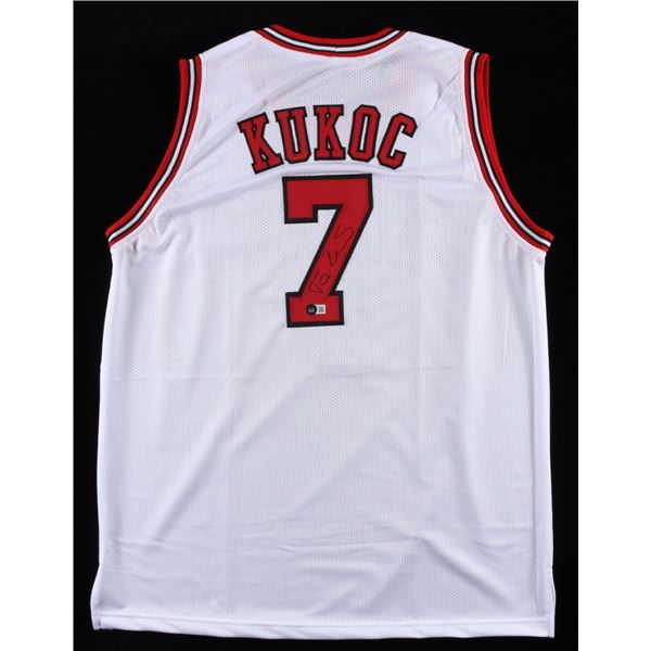 TONY KUKOC SIGNED BULLS PRO STYLE JERSEY (BECKETT COA)