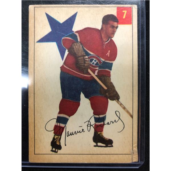 1954-55 PARKHURST HOCKEY NO. 7 MAURICE RICHARD