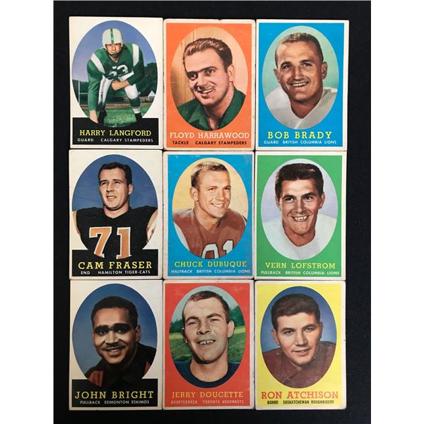 1950'S AND 60'S FOOTBALL CARD LOT