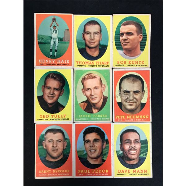 1950'S AND 60'S FOOTBALL CARD LOT