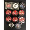 Image 1 : LOT OF 11 COLLECTOR HOCKEY PUCKS