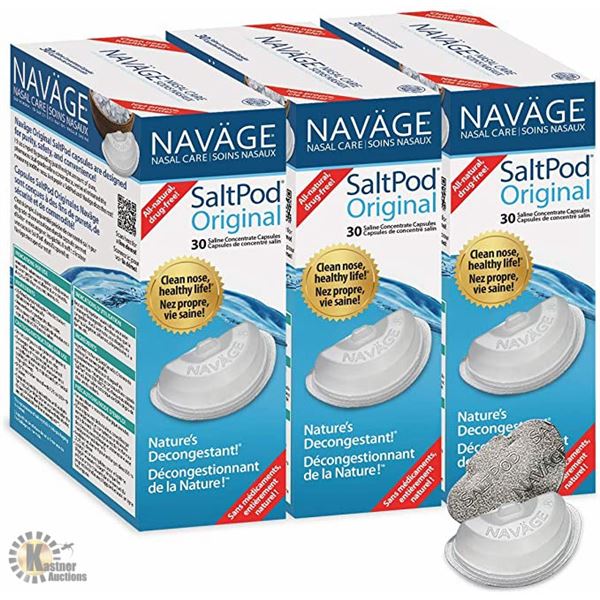 3 PACKS OF NAVAGE SALT PODS ( 30 PCS PER ) BUNDLE