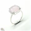 Image 1 : SV-60 SILVER ROSE QUARTZ(5.4CT) RING SIZE 10