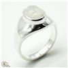 Image 1 : SV-62 SILVER MOONSTONE(5.5CT) RING SIZE 10