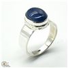 Image 1 : SV-90 SILVER TANZANITE(4.5CT) RING SIZE 9.5