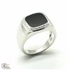 Image 1 : SV-52 SILVER BLACK ONYX(5.7CT) RING SIZE 8.5