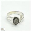 SV-87 SILVER LABRADORITE(1.8CT) RING SIZE 10