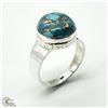 Image 1 : SV-98 SILVER BLUE COPPER TURQUOISE(6.3CT) RING