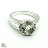 SV-55 SILVER GREEN AMETHYST CZ(4.5CT) RING SZ 10