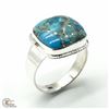 SV-100 SILVER BLUE COPPER TURQUOISE(9.2CT) RING