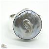 SV-88 SILVER PEARL(11.7CT) RING SIZE 9