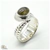 Image 1 : SV-94 SILVER LABRADORITE(2.7CT) RING SIZE 10