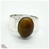 Image 1 : SV-76 SILVER TIGER EYE(9.2CT) RING