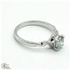 Image 1 : SV-97 SILVER MOISANITE(1.4CT) RING SIZE 10