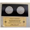 Image 1 : 2 USA 1972/74 EISENHOWER BU $1 DOLLAR COINS