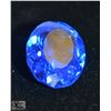 Image 1 : 19)  NATURAL 15.85 CT BLUE TANZANITE OVAL GEM-