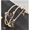 VINTAGE DOLPHIN BANGLE CHAIN SLAVE RING