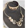 Image 1 : VINTAGE PERUVIAN COIN NECKLACE & SILVER BANGLE