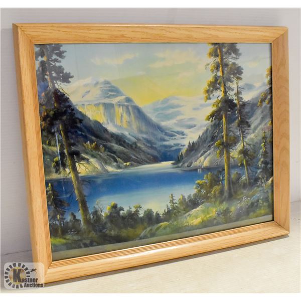 FRAMED PRINT - ALPINE SCENE