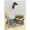 Image 1 : TALL DUCK + PLANTER GARDEN DECOR 16 X 15