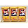 Image 1 : 3 BAGS OF QUAKER LARGE FLAKE OATS 1KG BAGS