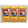 Image 1 : 3 BAGS OF QUAKER LARGE FLAKE OATS 1KG BAGS