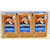 Image 1 : 3 BAGS OF QUAKER ONE MINUTE OATS 900G BAGS