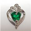 JP747-172 SILVER CHROME DIOPSIDE PENDANT