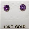 Image 2 : JP747-183 10K YELLOW GOLD AMETHYST(0.5CT)EARRINGS