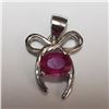 Image 3 : JP747-169 SILVER RHODIUM PLATED RUBY (4CT) SET