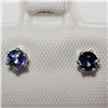 Image 1 : JP747-160 SILVER SAPPHIRE (0.4CT) EARRINGS