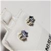 Image 2 : JP747-160 SILVER SAPPHIRE (0.4CT) EARRINGS