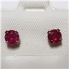 Image 1 : JP747-186 10K YELLOW GOLD RUBY EARRINGS