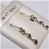Image 2 : JP747-178 10K YELLOW GOLD CUBIC ZIRCONIA EARRINGS