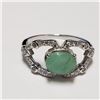 Image 2 : JP747-152 SILVER ROHDIUM PLATED EMERALD (6.4CT)SET