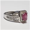 Image 2 : JP747-189 SILVER RUBY RING