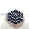 Image 1 : JP747-177 SILVER BLUE SAPPHIRE (1.1CT) RING